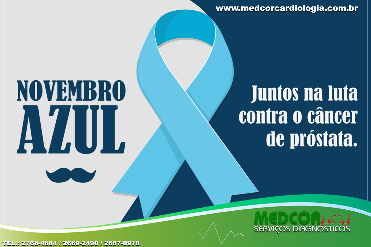 Novembro Azul 2018: Mês Mundial de Combate ao Câncer de Próstata, seja herói da sua saúde!